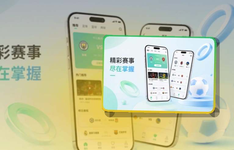比赛日看板 · App与网页版入口 · 电脑手机都能衔接界面展示